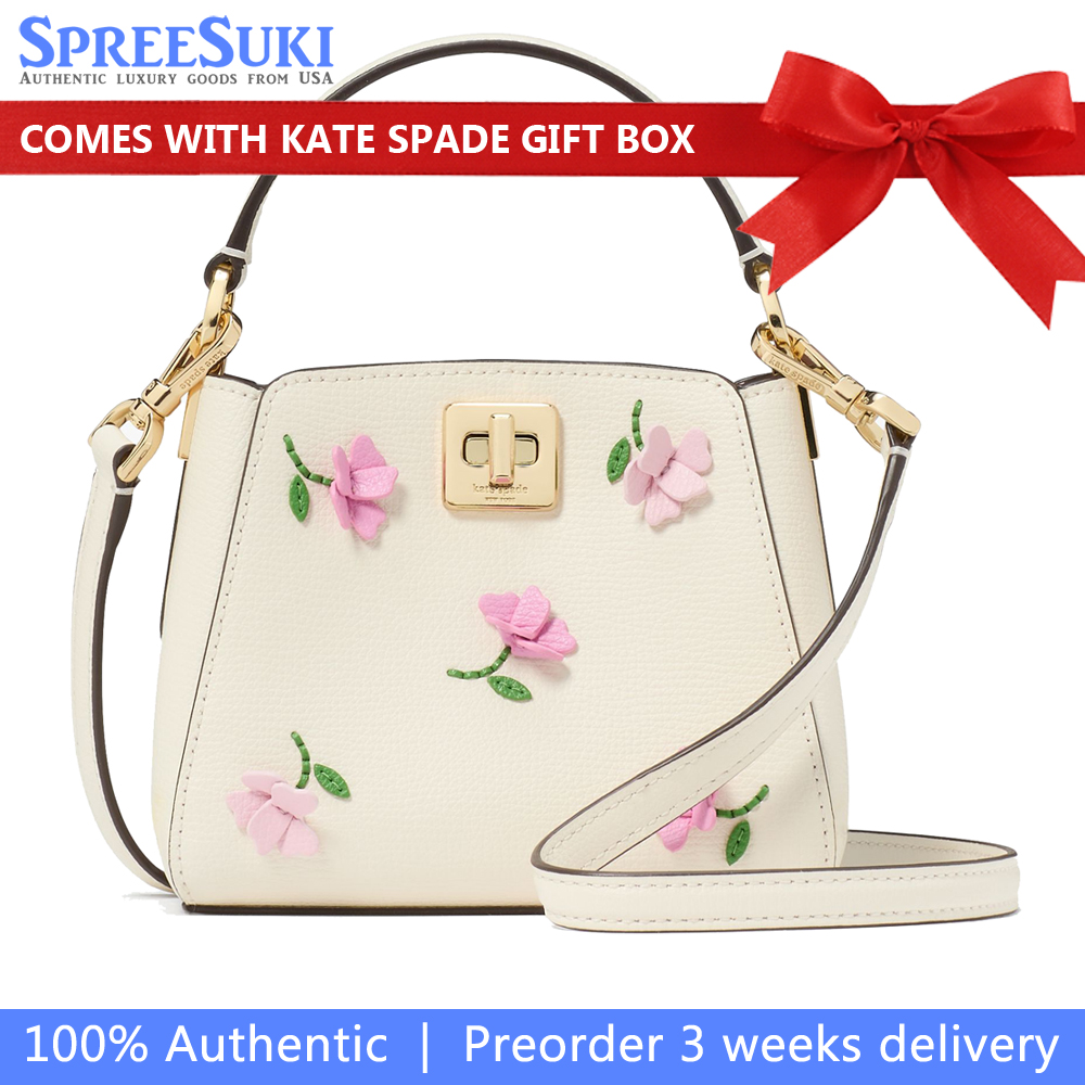 Kate Spade Phoebe Applique Mini Top Handle Crossbody Meringue Multi # KK139