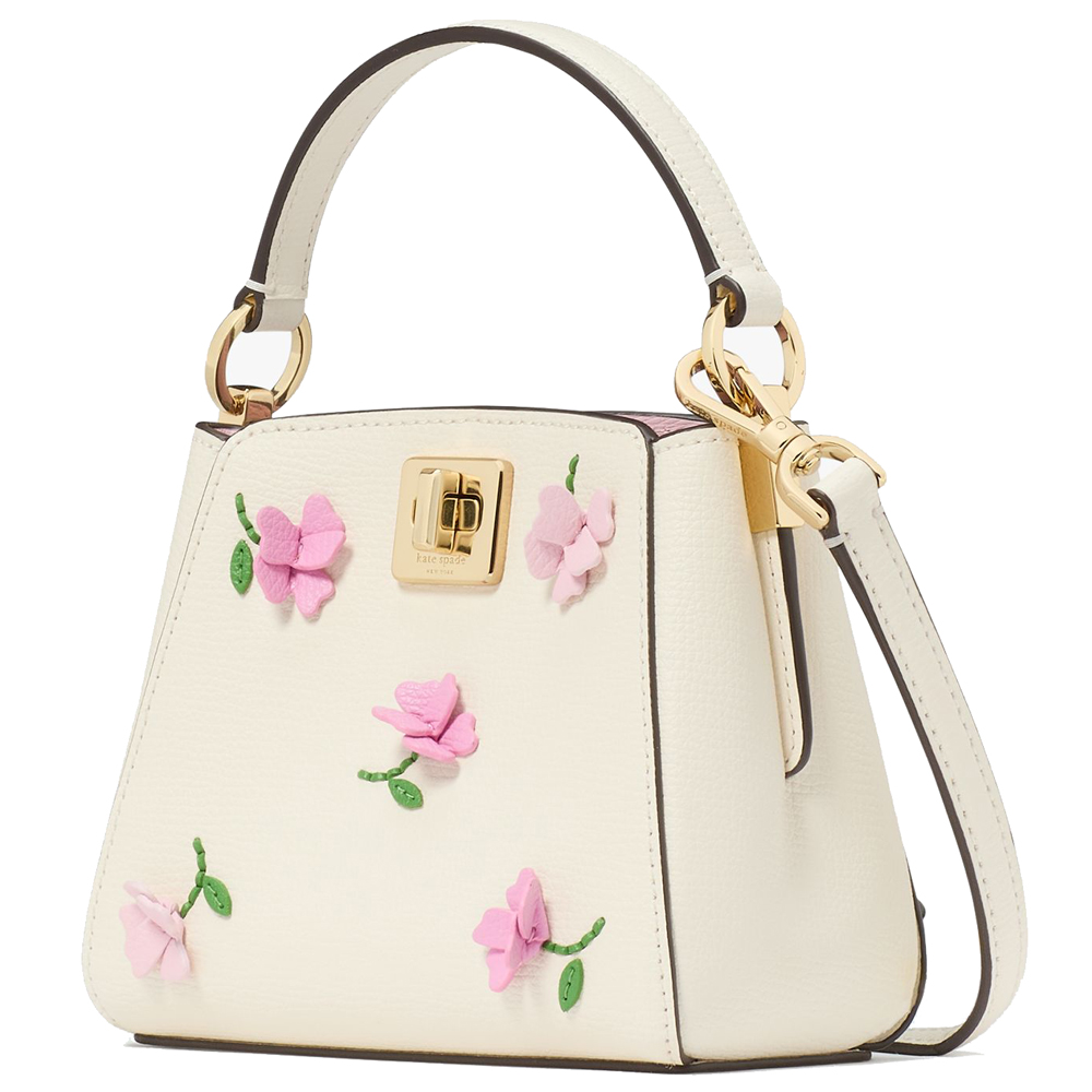 Kate Spade Phoebe Applique Mini Top Handle Crossbody Meringue Multi # KK139