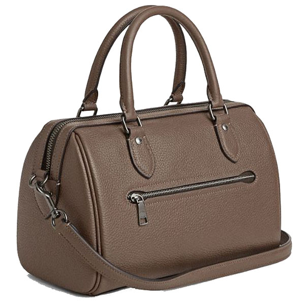 Coach Rowan Satchel Bag Dark Stone # CV962