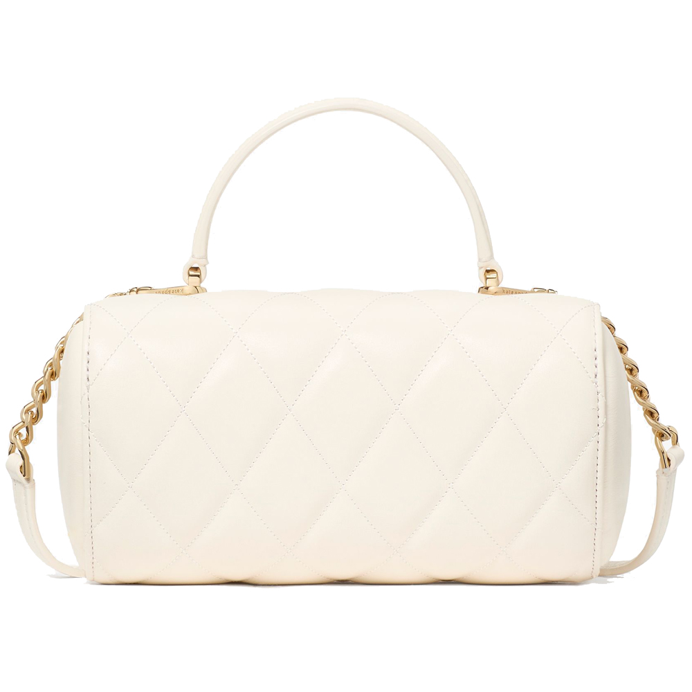 Kate Spade Heart Barrel Quilted Crossbody Meringue # KK175