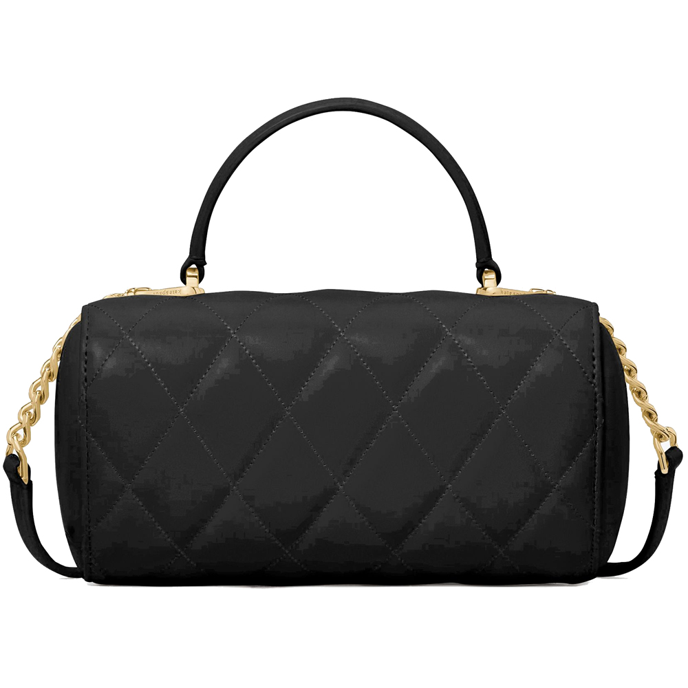 Kate Spade Heart Barrel Quilted Crossbody Black # KK175