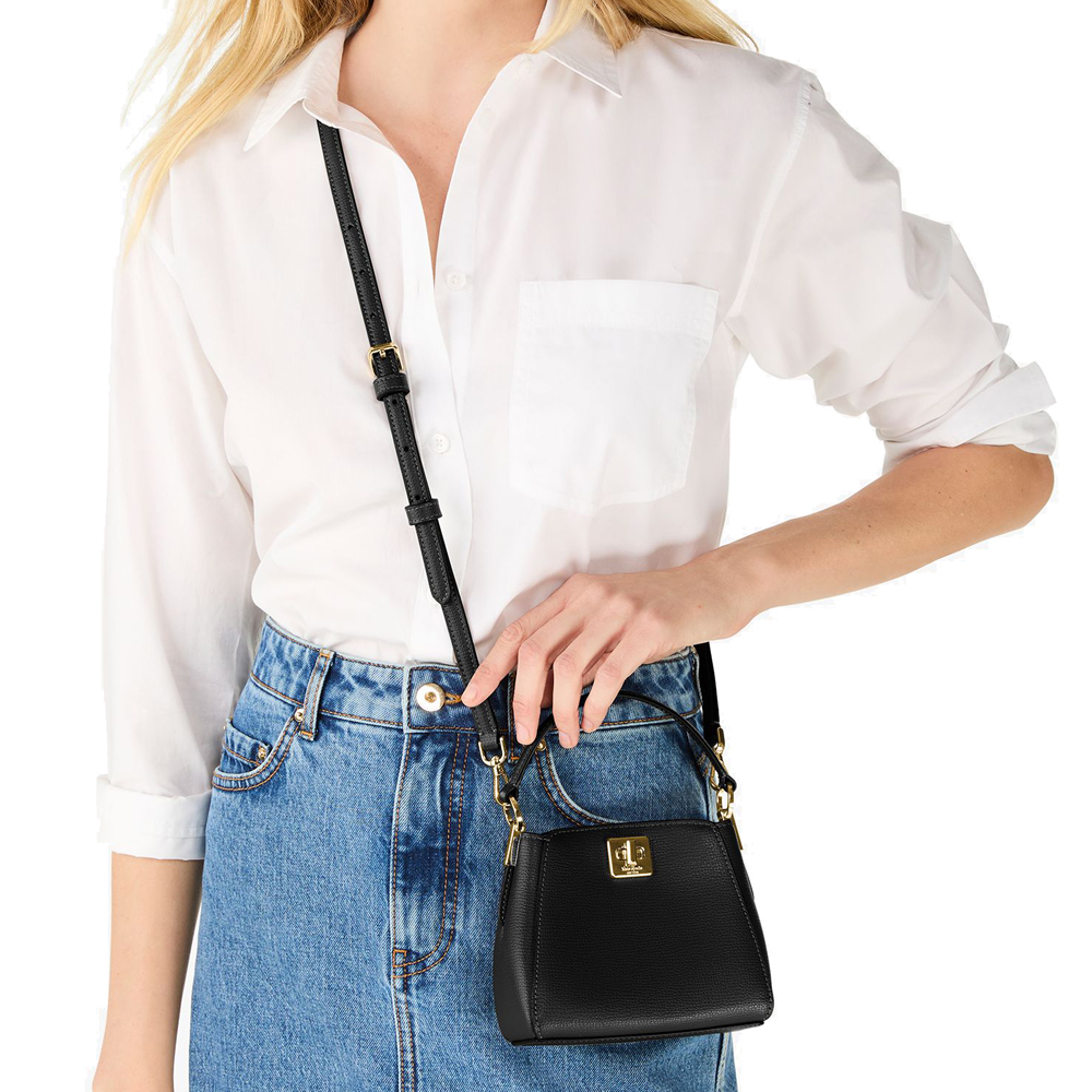 Kate Spade Phoebe Mini Top Handle Crossbody Black # KI924