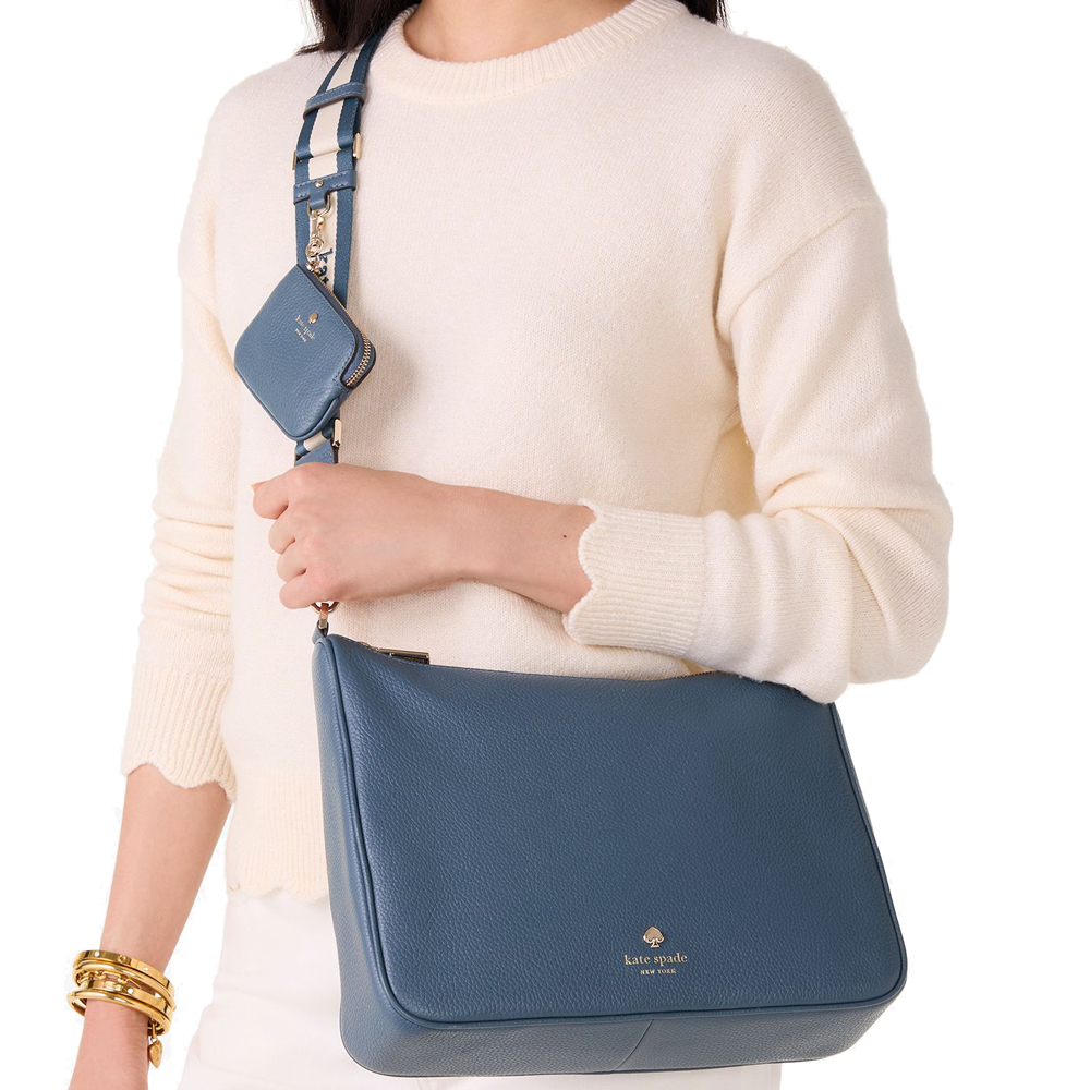 Kate Spade Emma Large Crossbody Bluestone # KK069