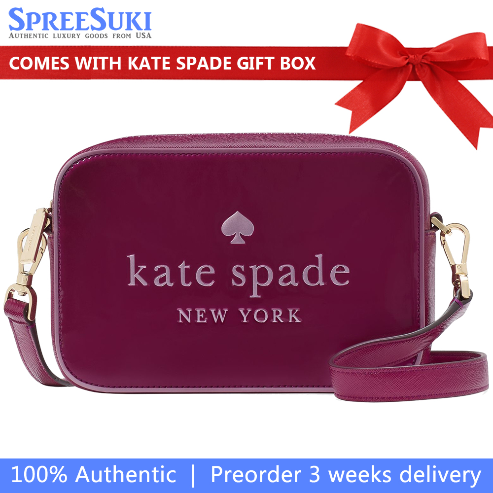 Kate Spade Oh Snap Mini Camera Bag Dark Raspberry Multi # KJ054