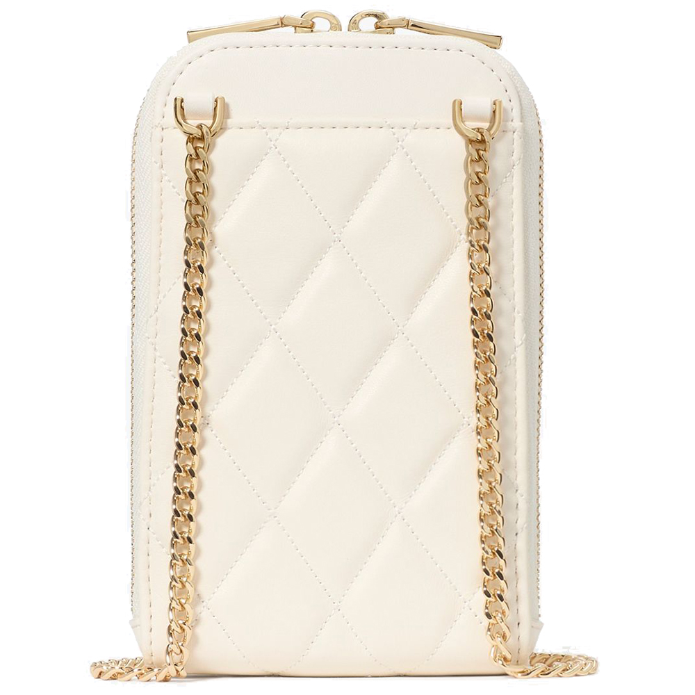 Kate Spade Carey Quilted North South Phone Crossbody Meringue # KC597