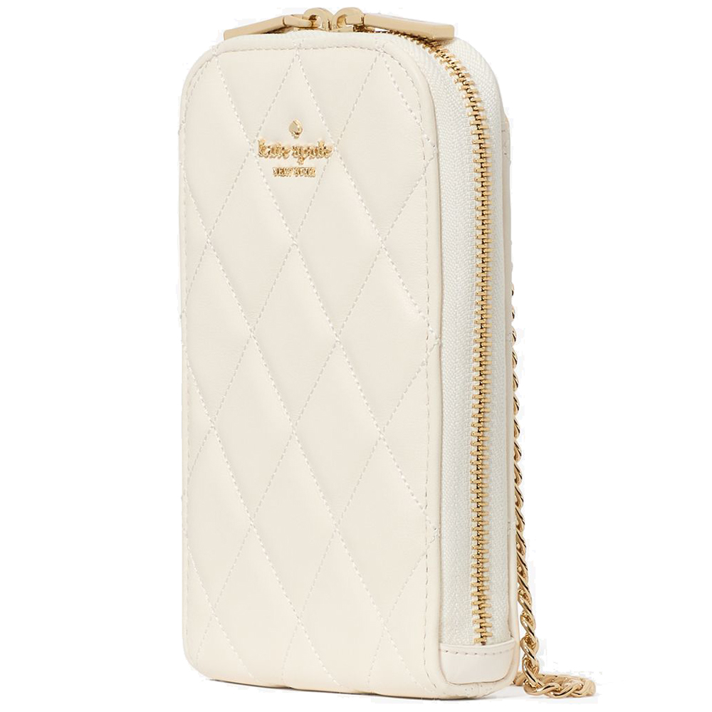 Kate Spade Carey Quilted North South Phone Crossbody Meringue # KC597