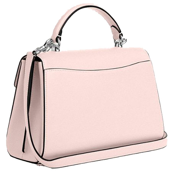 Coach Eliza Top Handle Bag Silver Blush # CT852