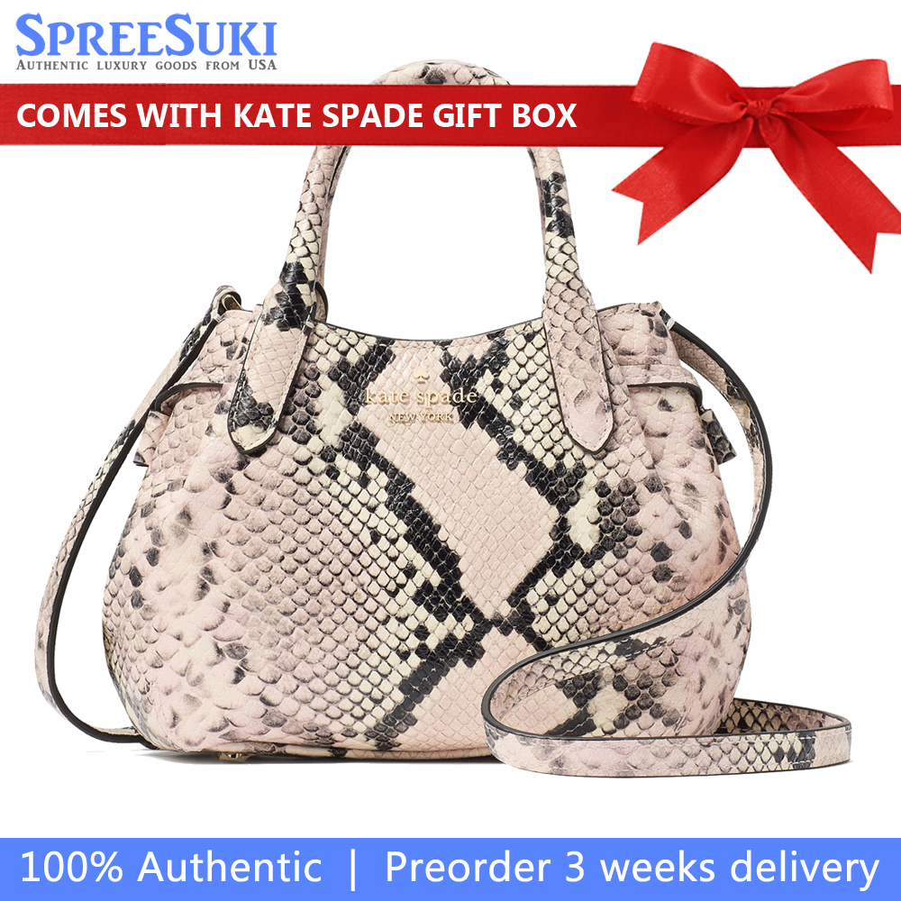 Kate Spade Dumpling Snake Embossed Mini Satchel Multi # KK094