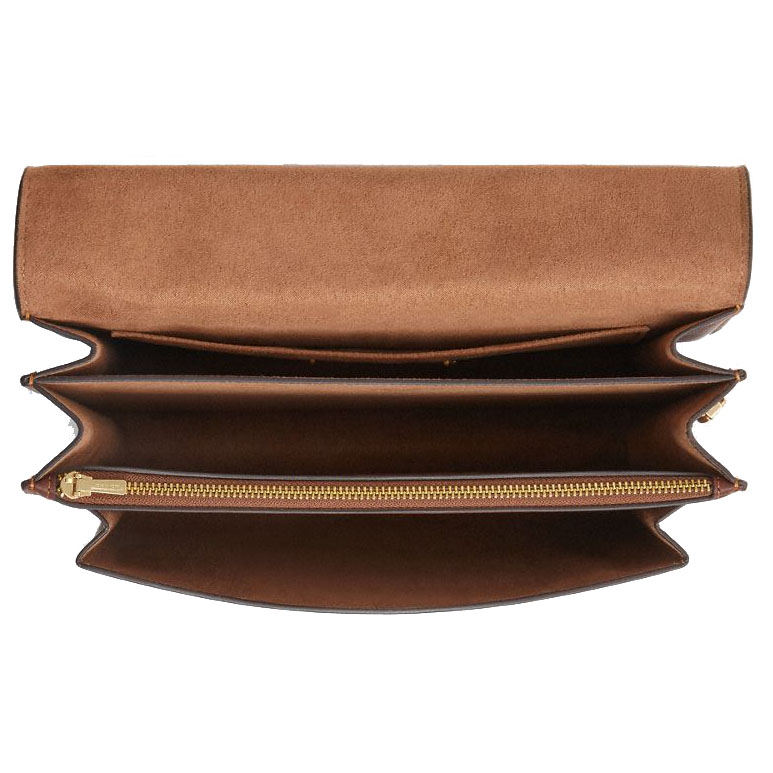 Coach Klare Top Handle Bag In Signature Canvas Tan Brown # CY687