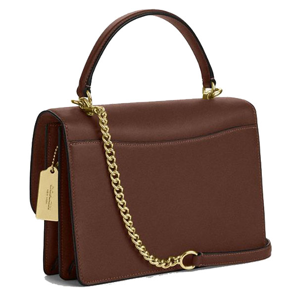 Coach Klare Top Handle Bag In Signature Canvas Tan Brown # CY687