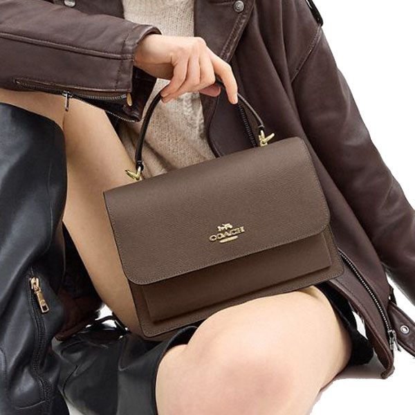 Coach Klare Top Handle Bag Dark Stone # CY686