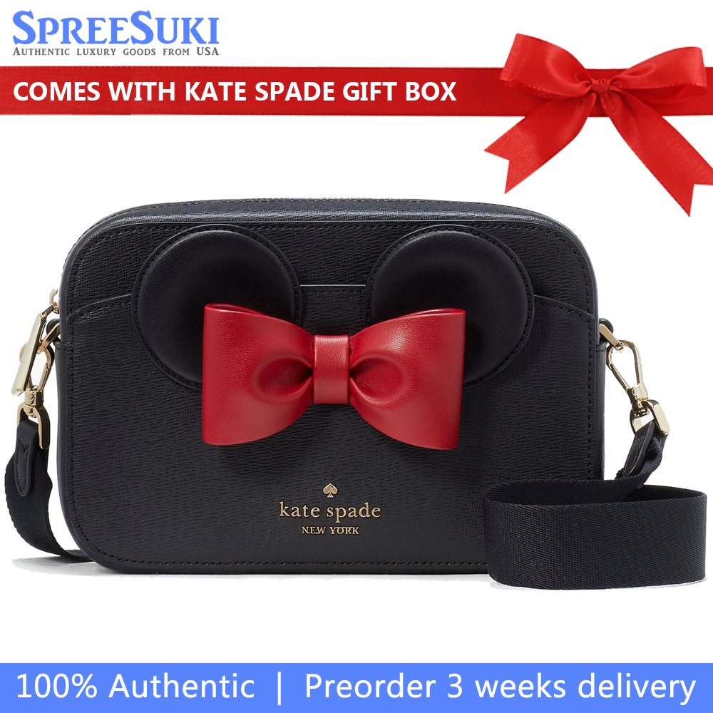 Kate Spade Minnie Mouse Mini Camera Bag Black Multi # KH621