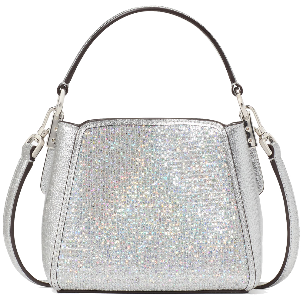 Kate Spade Phoebe Glitter Mini Top Handle Crossbody Lunar Light Multi # KI942