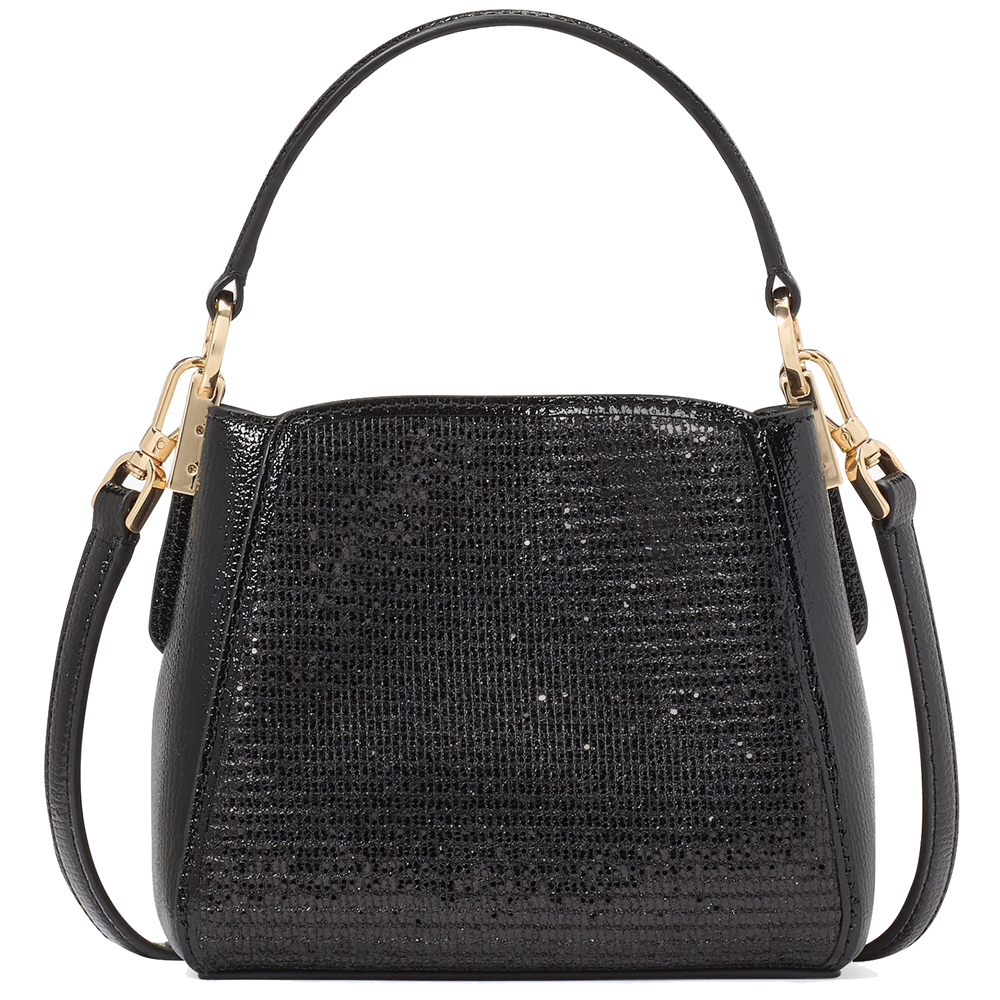 Kate Spade Phoebe Glitter Mini Top Handle Crossbody Black Multi # KI942