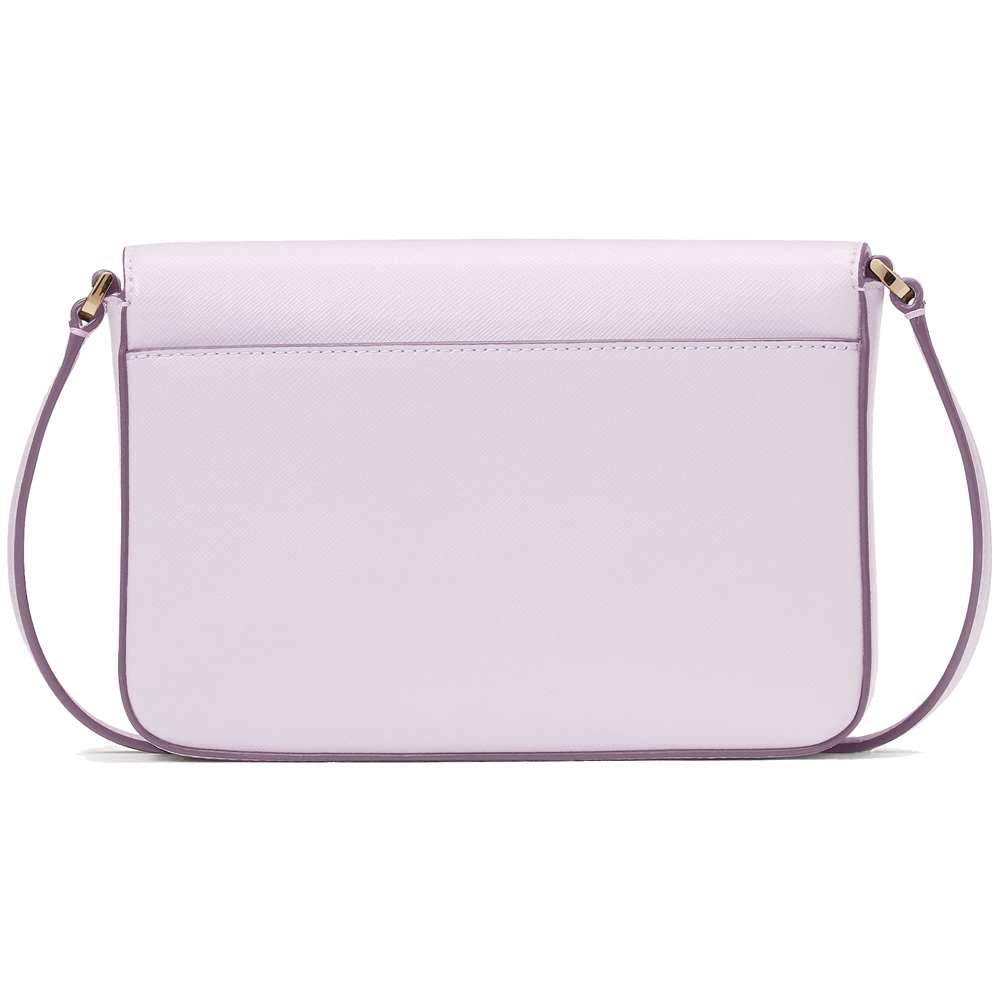 Kate Spade Sadie Saffiano Leather Envelope Crossbody Bag Sling Pastel Lavender # K7378