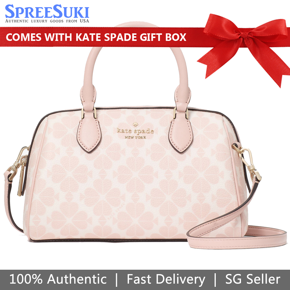 Kate Spade Spade Flower Duffle Crossbody Bag Sling Rose Smoke Multi # KG483