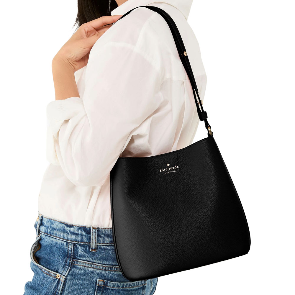 Kate Spade Julia Medium Bucket Bag Black # KI914