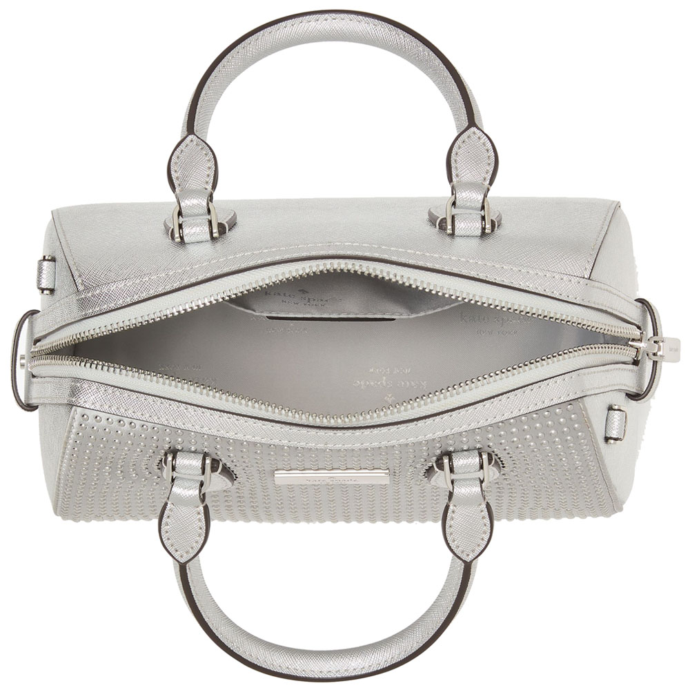 Kate Spade Madison Small Dolly Duffle Crossbody Silver Multi # KI934