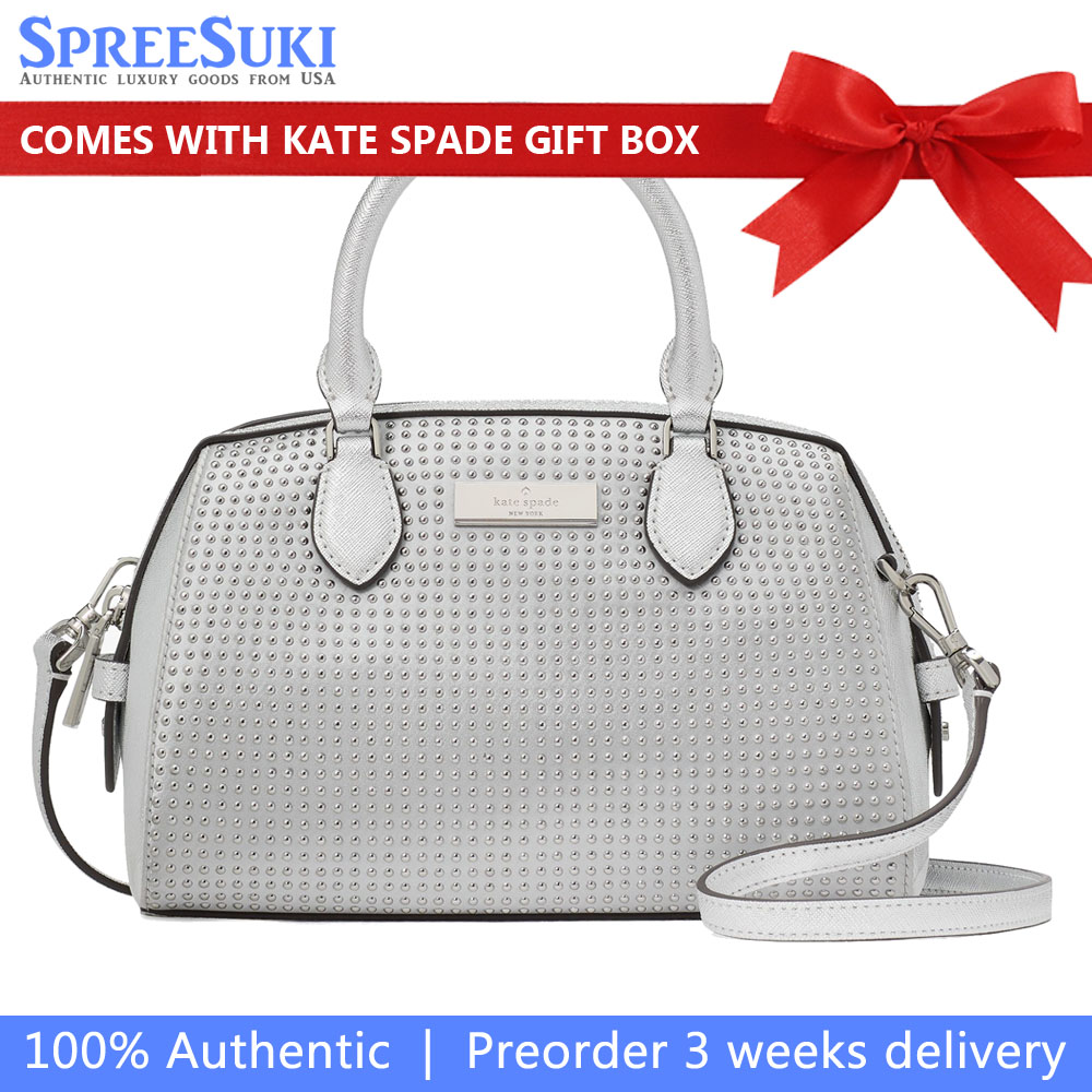 Kate Spade Madison Small Dolly Duffle Crossbody Silver Multi # KI934