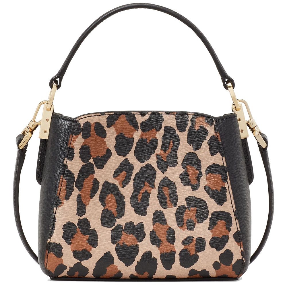 Kate Spade Phoebe Mini Top Handle Crossbody Brown Multi # KJ929