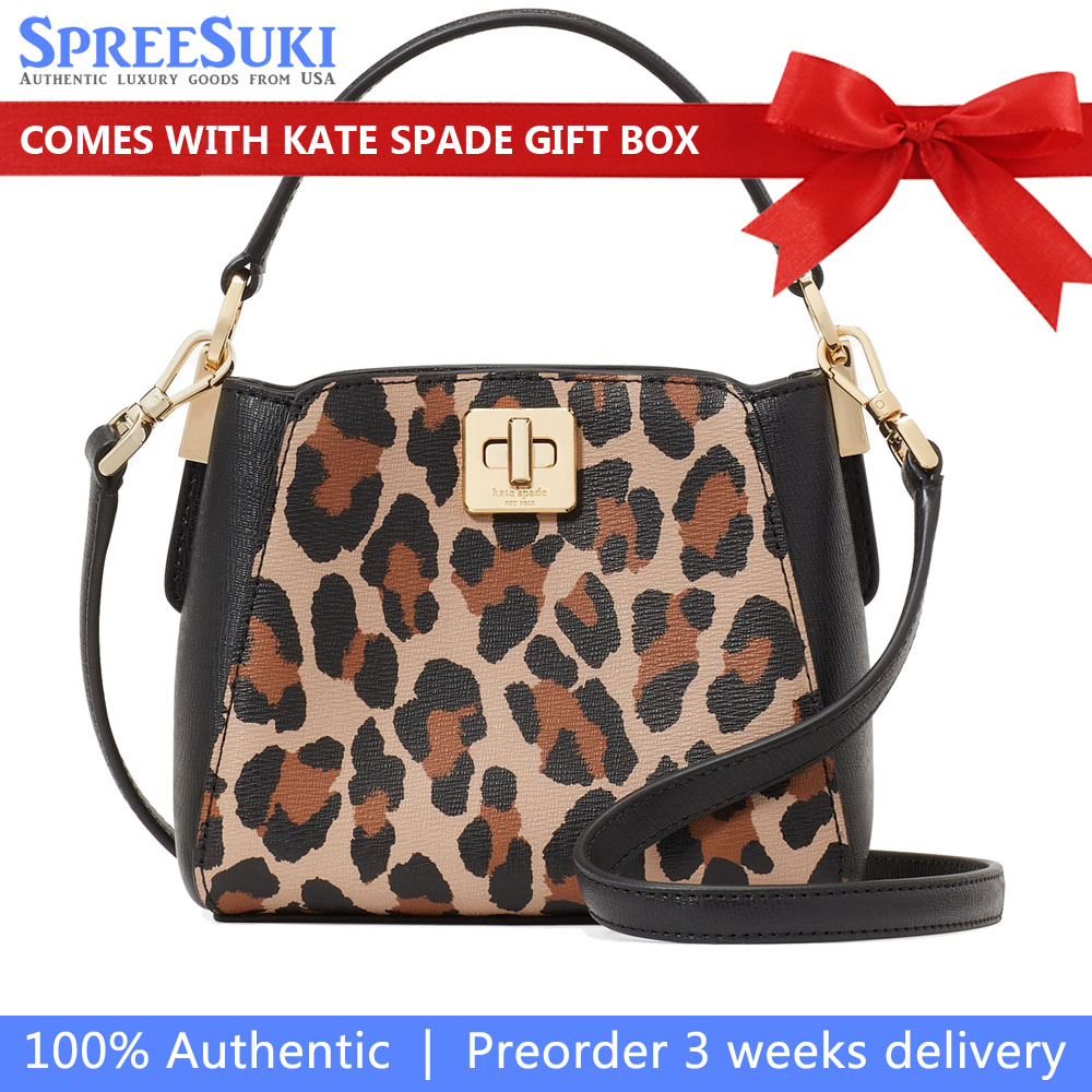 Kate Spade Phoebe Mini Top Handle Crossbody Brown Multi # KJ929