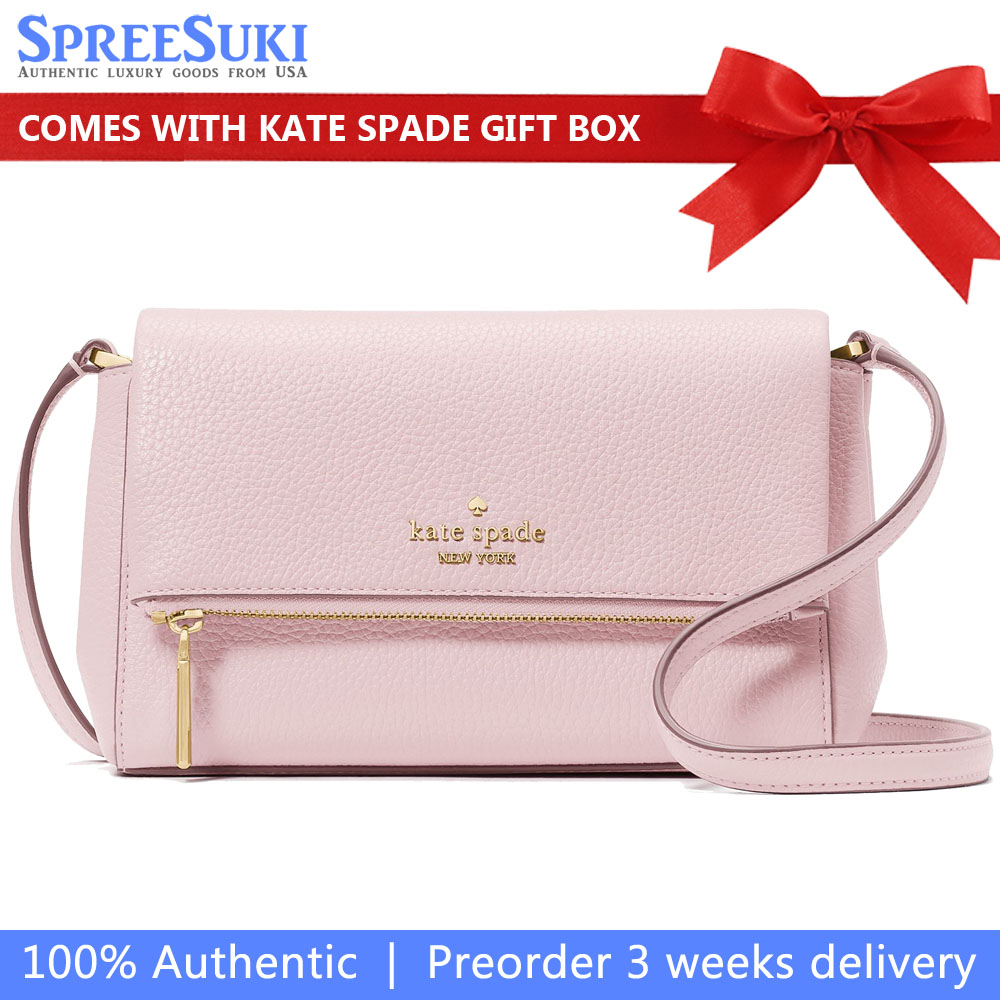 Kate Spade Leila Mini Crossbody Shimmer Pink # KE487