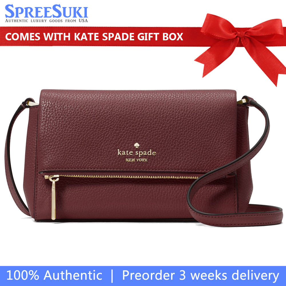 Kate Spade Leila Mini Crossbody Cherrywood # KE487