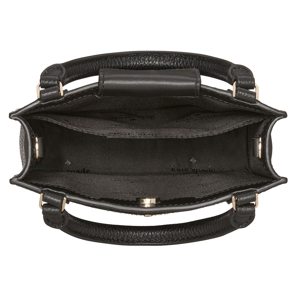 Kate Spade Lena Suede Mini Tote Crossbody Bag Sling Black # KI886