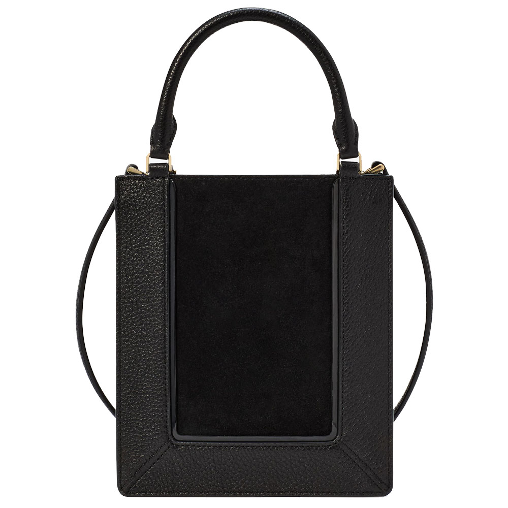 Kate Spade Lena Suede Mini Tote Crossbody Bag Sling Black # KI886