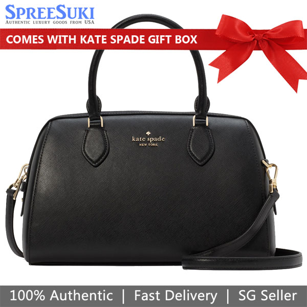 Kate Spade Madison Large Duffle Crossbody Bag Sling Black # KI830