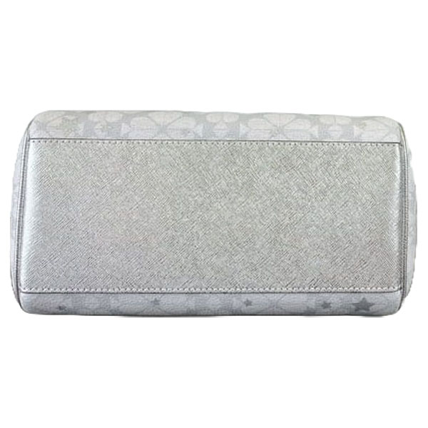 Kate Spade Spade Flower Star Duffle Crossbody Bag Sling Platinum Grey Multi # KI908