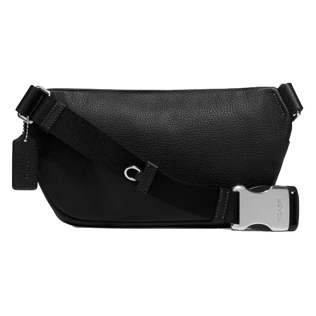 Coach Elias Belt Bag Silver Black # CJ507