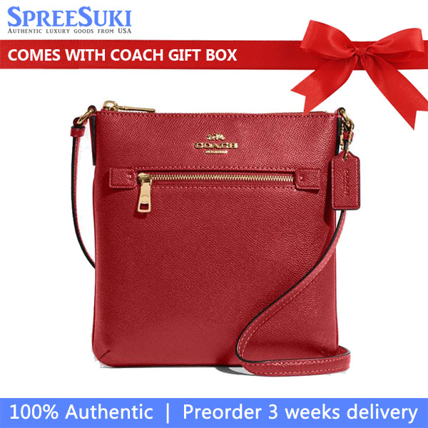 Coach Crossbody Bag Sling Mini Rowan File Bag 1941 Red # CE871