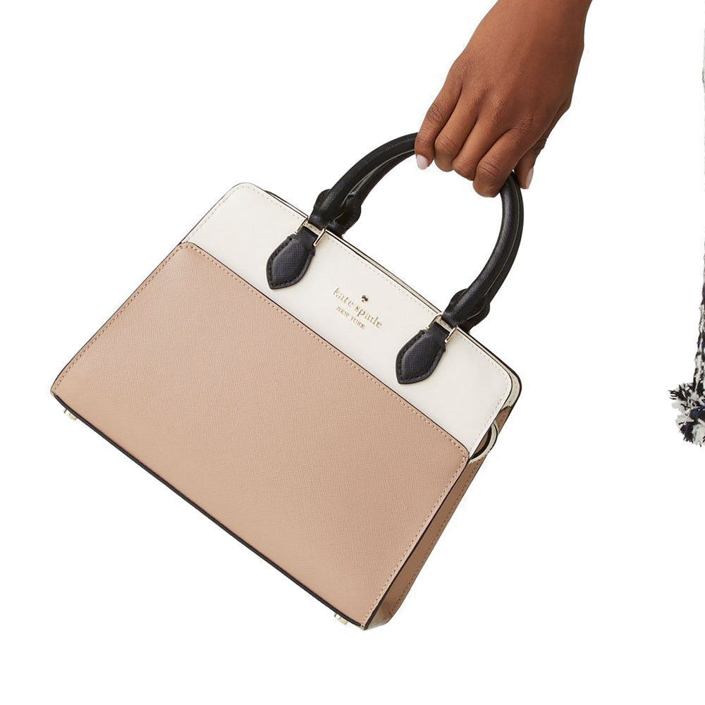 Kate Spade Crossbody Sling Bag Madison Small Satchel Toasted Hazelnut Beige Nude # KC620