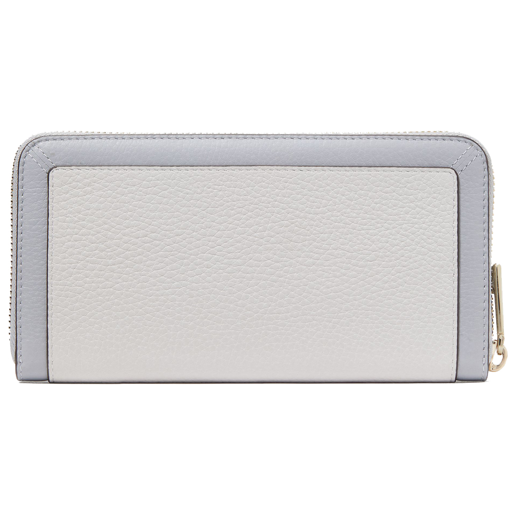 Kate Spade Long Wallet Lena Colorblock Large Continental Wallet Mountain Grey # KI835