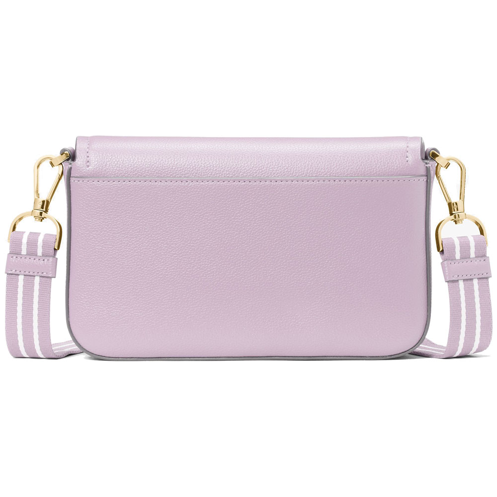 Kate Spade Crossbody Sling Bag Rosie Pebbled Leather Small Flap Violet Mist Light Purple # KA646