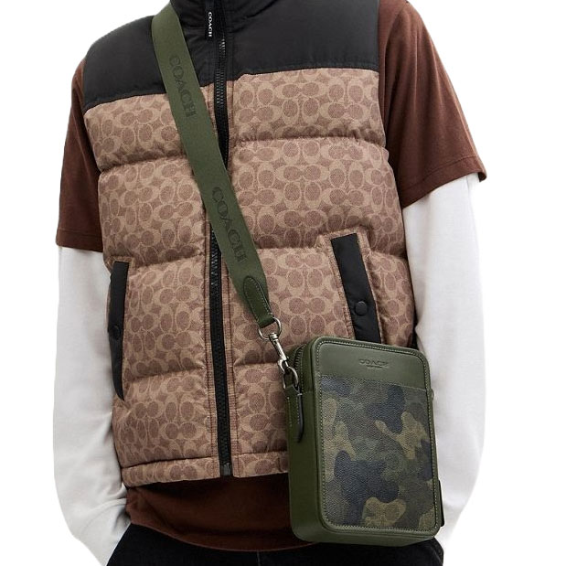 Coach Sullivan Crossbody In Signature Camo Print Dark Shamrock Multi # CW334