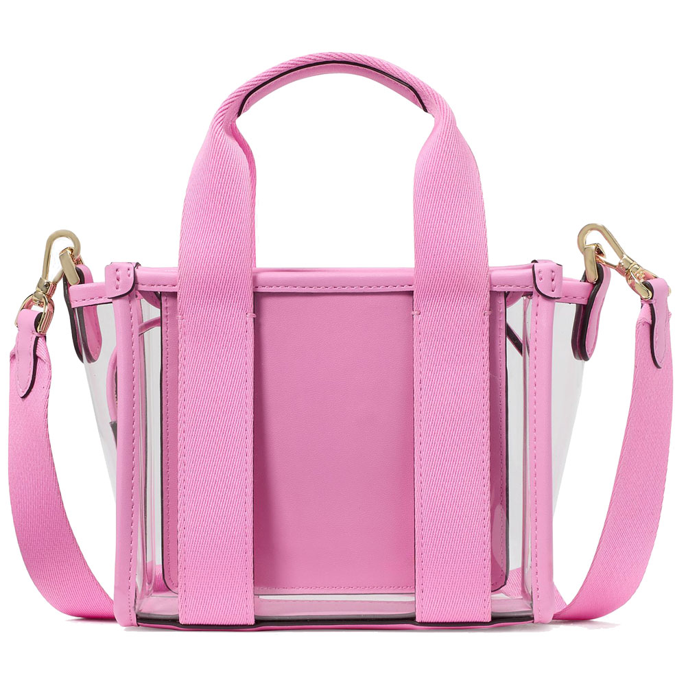 Kate Spade Kip Clear Mini Tote Surf Pink # KL063