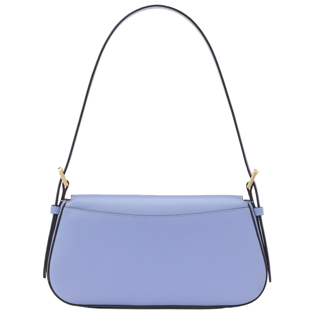 Kate Spade Madison Saffiano Leather Small Flap Shoulder Bag Frosted Blueberry # KK952