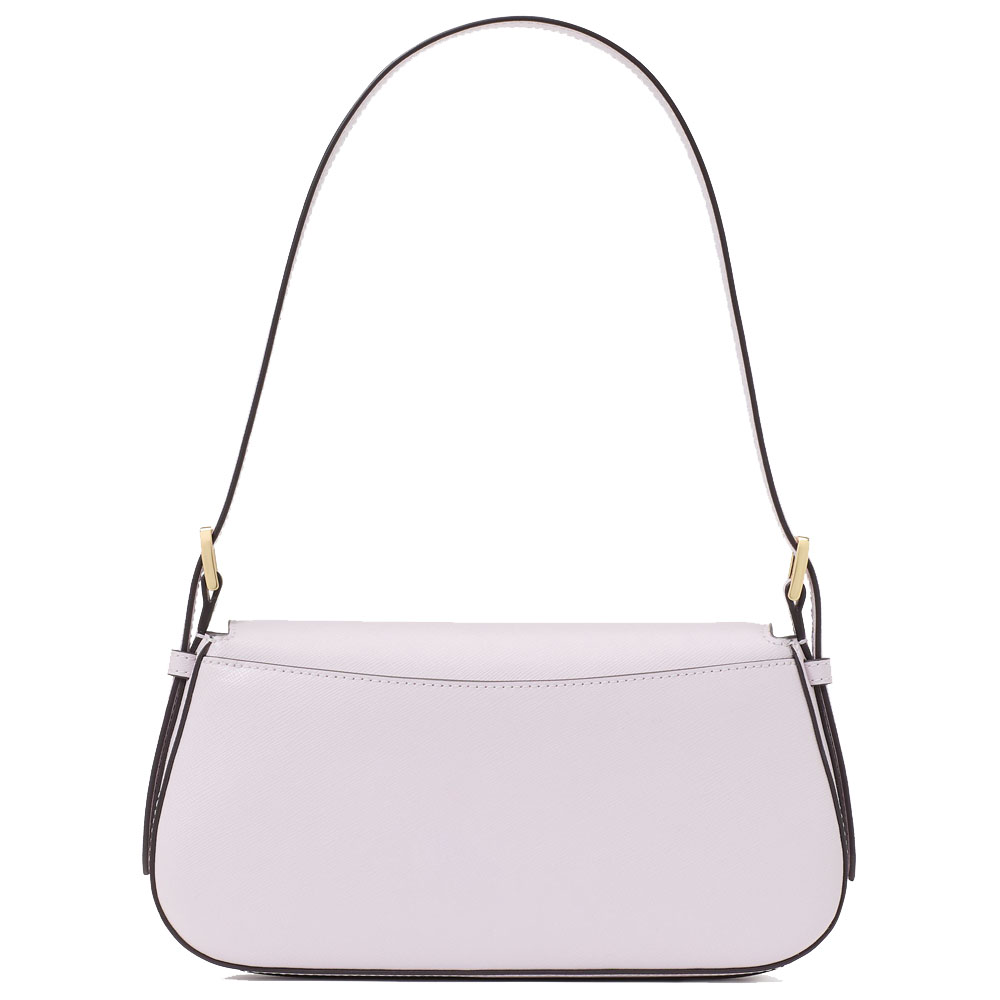 Kate Spade Madison Saffiano Leather Small Flap Shoulder Bag Pale Amethyst # KK952