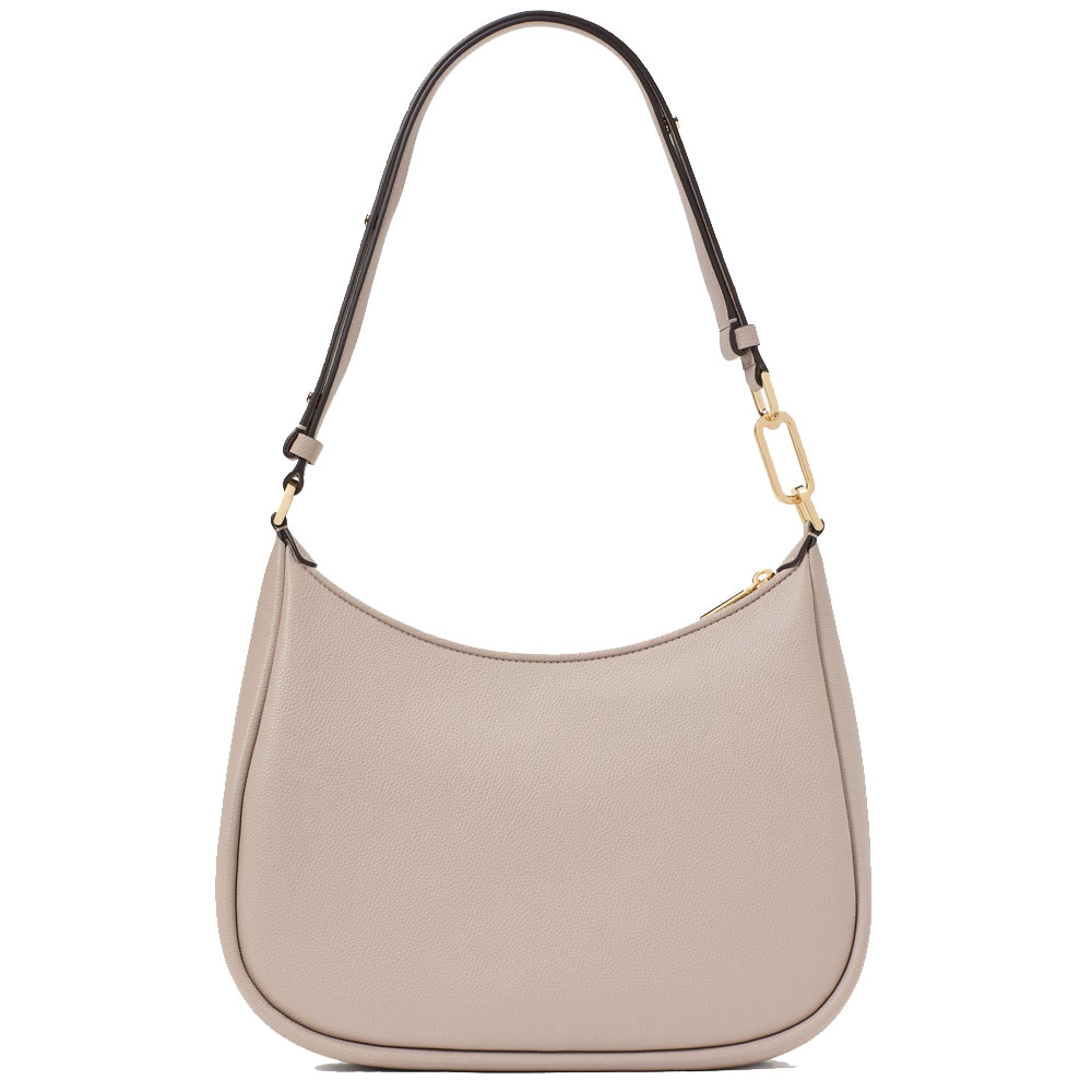 Kate Spade Kayla Woven Leather Large Shoulder Bag Cozy Grey # KL027
