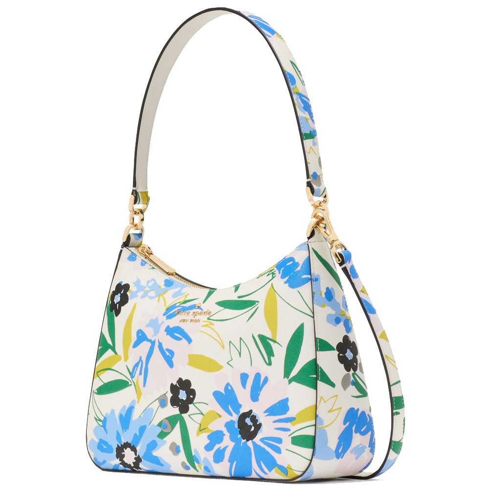 Kate Spade Madison Floral Convertible Shoulder Bag Cream Multi # KL568