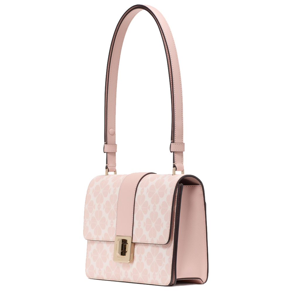 Kate Spade Spade Flower Small Flap Shoulder Bag Rose Smoke Multi # KK999