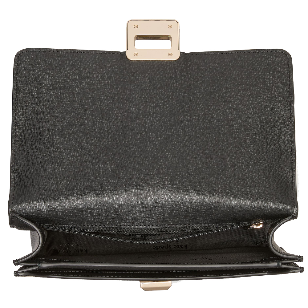 Kate Spade Spade Flower Small Flap Shoulder Bag Black Multi # KK999
