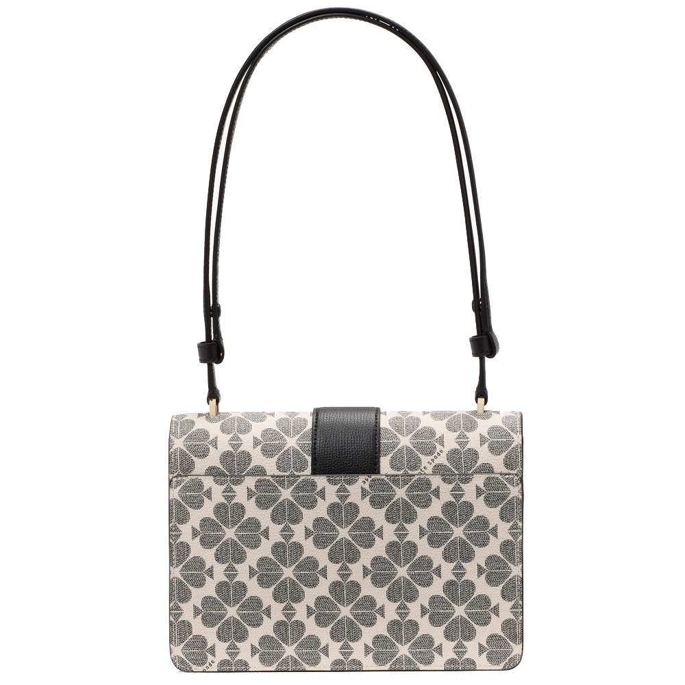 Kate Spade Spade Flower Small Flap Shoulder Bag Black Multi # KK999