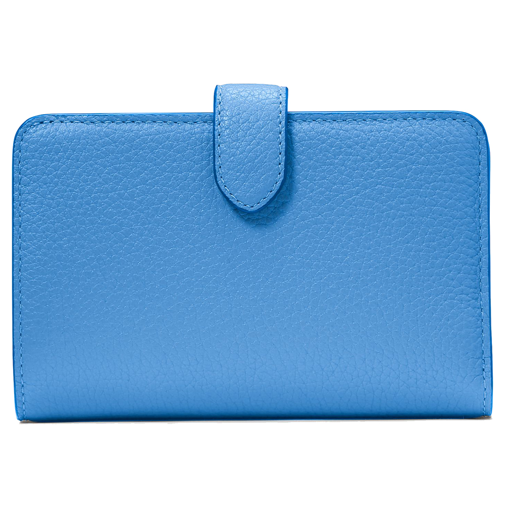 Kate Spade Medium Wallet Lena Pebbled Leather Medium Compact Bifold Wallet Tide Pool # KH787