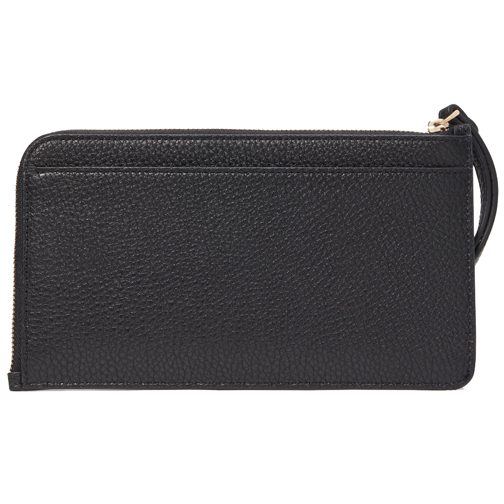 Kate Spade Large Wristlet Lucy Medium L-Zip Wristlet Black # KE574