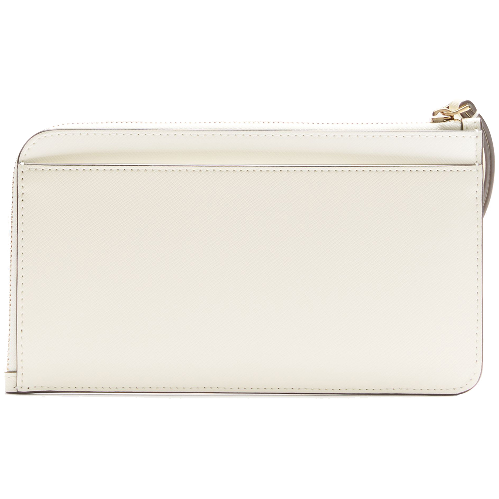 Kate Spade Lucy Perforated Medium L-Zip Wristlet Meringue # KK932