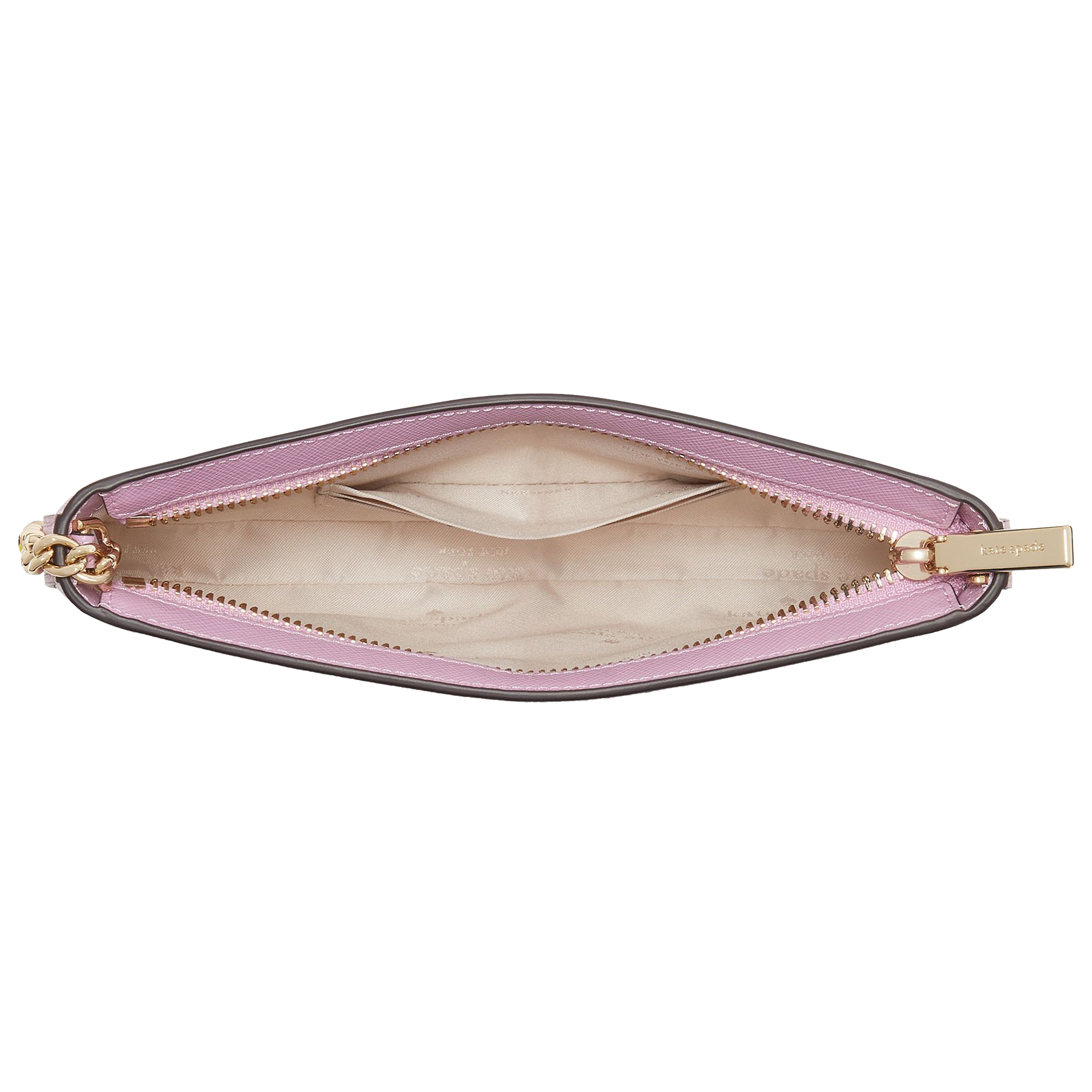 Kate Spade Madison Saffiano Leather Pochette Pouch Berry Cream # KF396