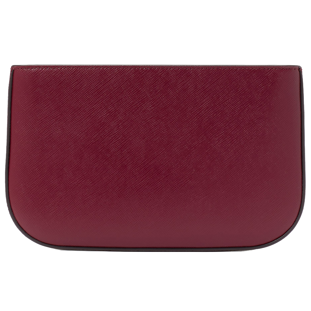 Kate Spade Madison Saffiano Leather Pochette Pouch Blackberry Preserves # KF396
